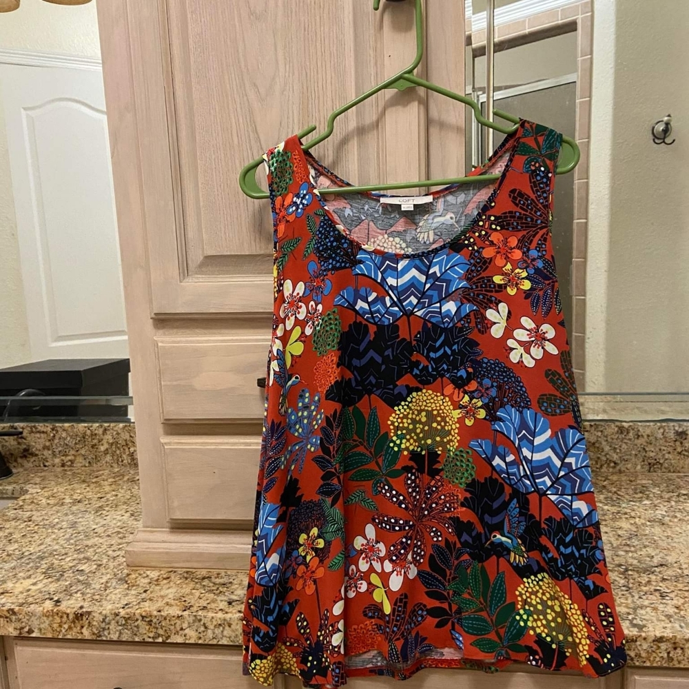 Loft mixed media top